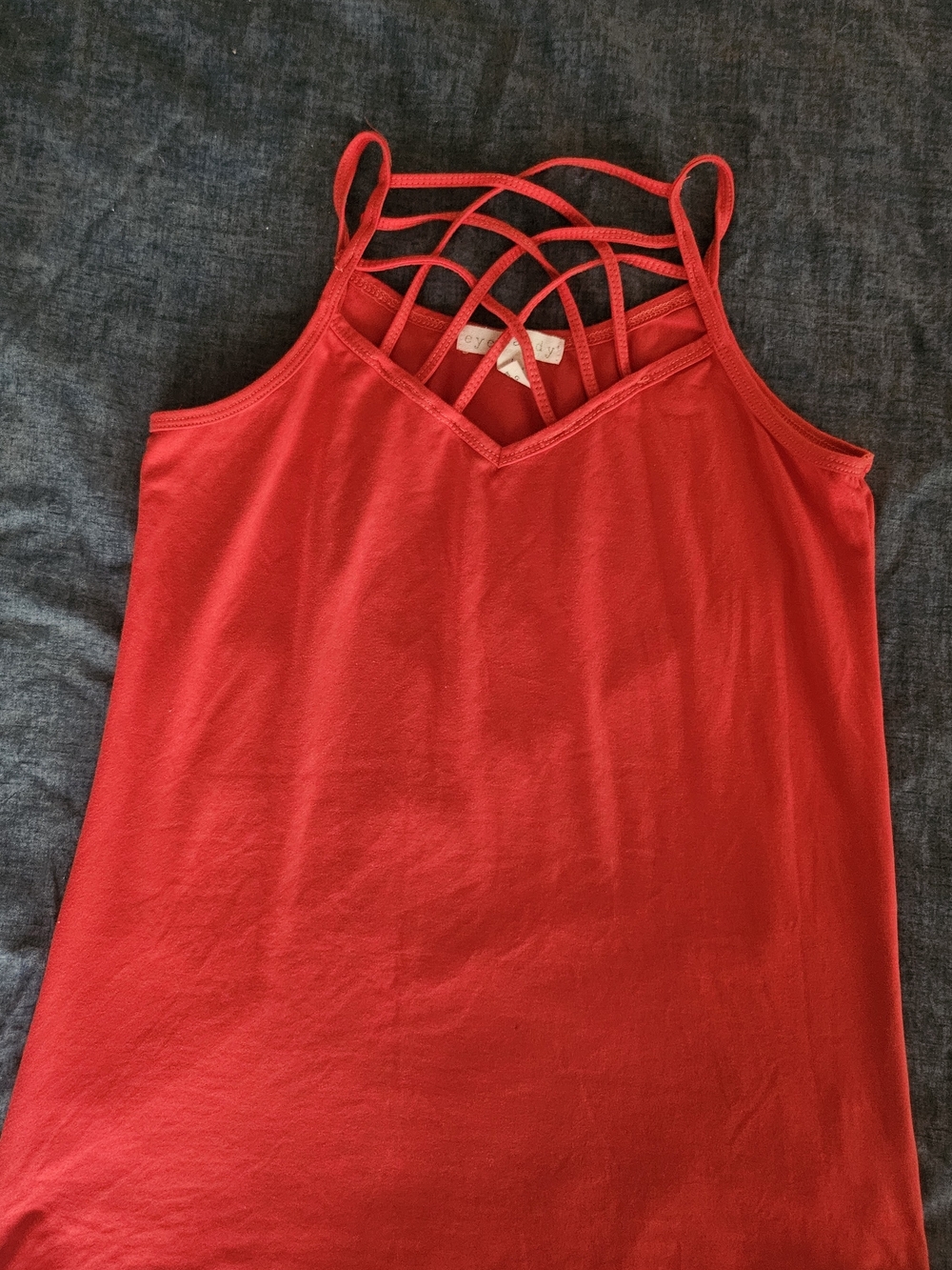 eye candy Red Strappy V-Neck Camisole